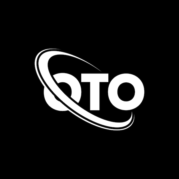 Vector oto logotipo oto letra oto diseño de la letra oto iniciales oto logo vinculado con círculo y mayúscula monograma oto tipografía para negocios tecnológicos y marca inmobiliaria