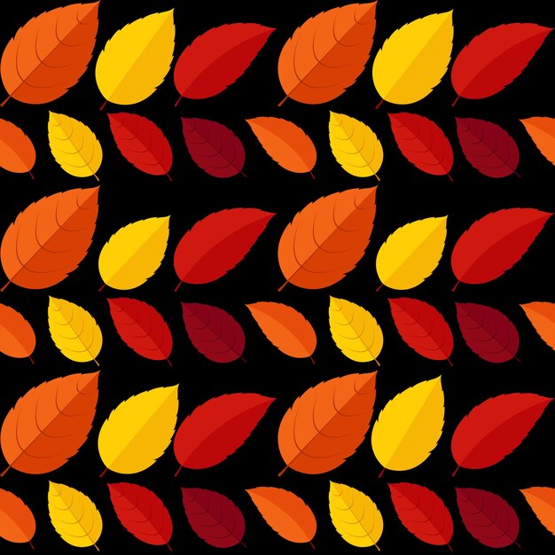 Otoño hojas de patrones sin fisuras fondo Vector ilustración EPS10