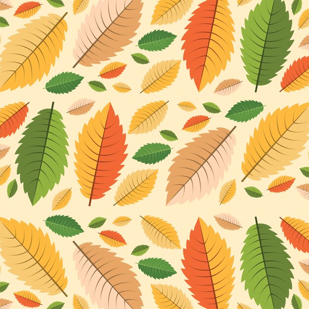 Otoño de patrones sin fisuras. Modelo inconsútil de la hoja. Fondo de la hoja.