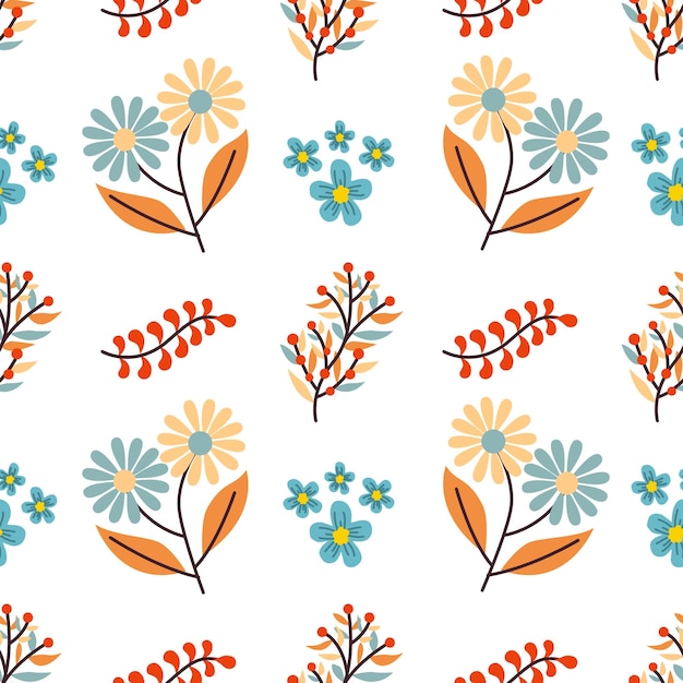 Otoño ramo de flores vector de fondo transparente