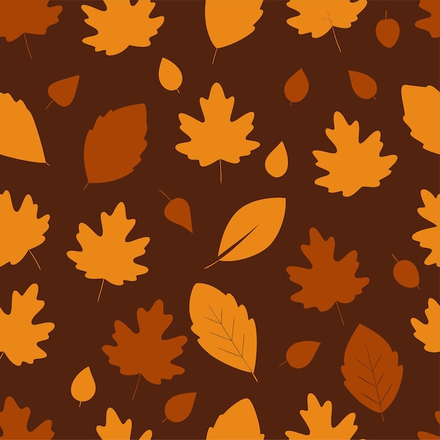 otoño terra marrón francés patrón sin costuras arte vectorial e ilustración