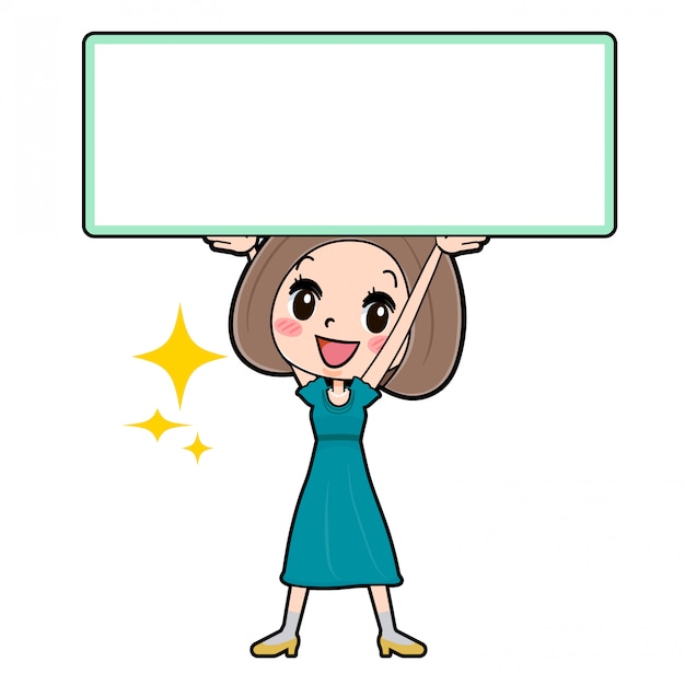 Out line Bob hair dress women_Board-Lifting