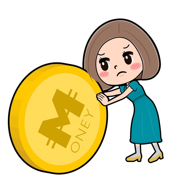 Out line Bob hair dress women_coin-push