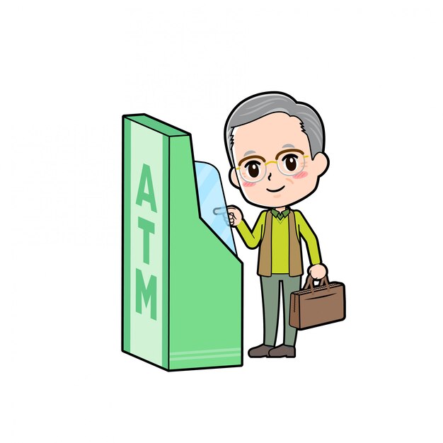 Out line Green wear abuelo ATM-touch