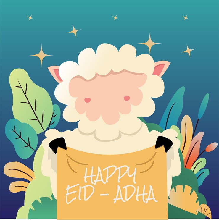 Ovejas feliz EidAdha