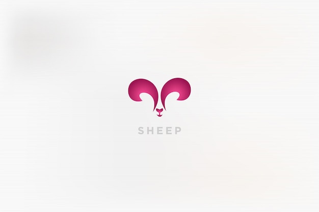 Ovejas de silueta para diseño de logotipo