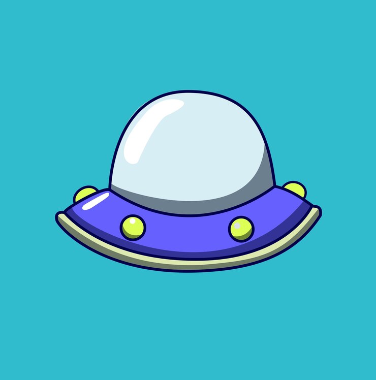 Un OVNI alienígena azul