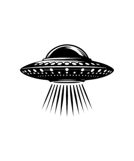 OVNI VECTOR platillo volador VECTOR ilustración nave espacial