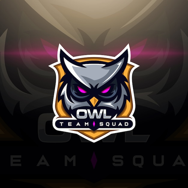 Owl head gaming logo esport