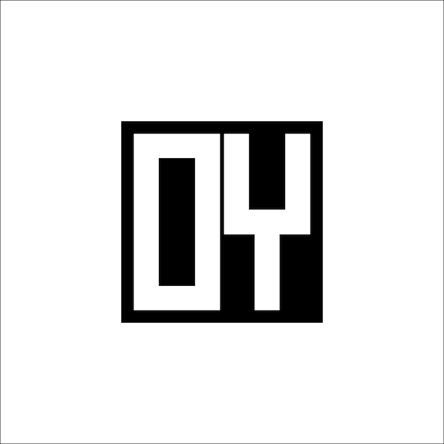 OY Combinación de letras modernas Logotipo de diseño minimalista