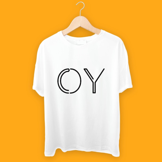 OY diseño de camiseta blanca