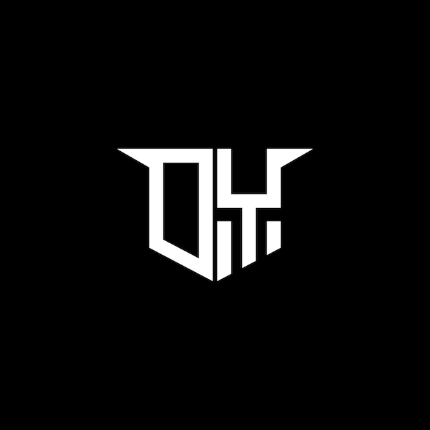 OY Logotipo de construcción moderna con diseño simétrico
