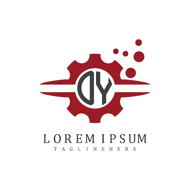 OY monograma inicial para el vector de diseño del logotipo automotriz
