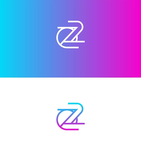 OZ ZO Letrero Logotipo Símbolo de signo de identidad