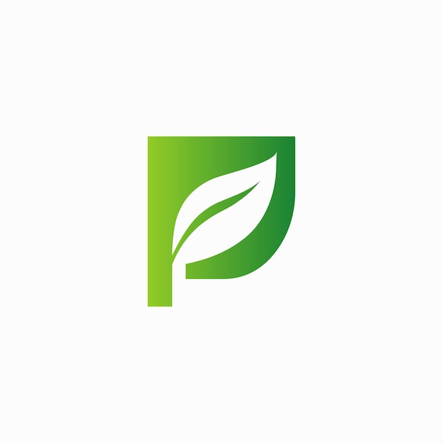 P alfabeto letra gradiente color concepto de diseño de logotipo ilustración de plantilla vectorial aislada