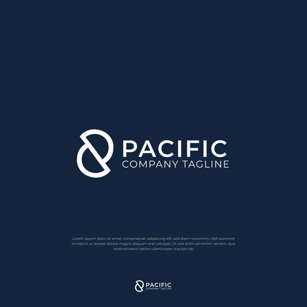 P y D Vector de diseño de logotipo Único y profesional P Vector de Diseño de logotipo
