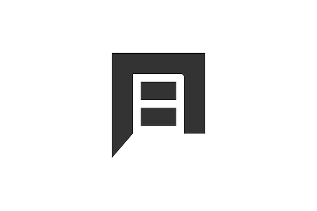 P diseño inicial del logotipo letra abstract icono símbolo pila de disco del centro de datos