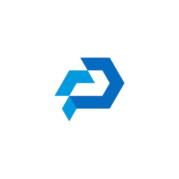 P logo vector ilustración diseño aislado