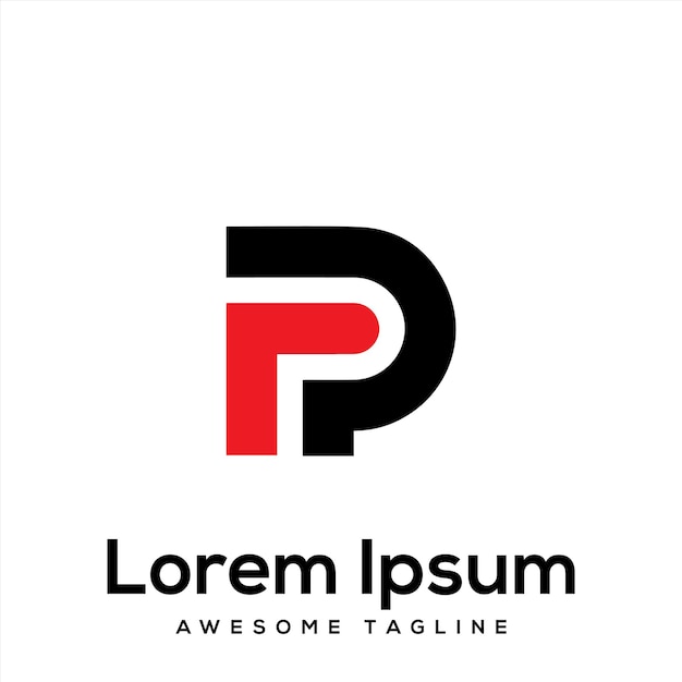 P último diseño de logotipo