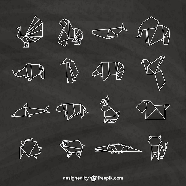 Pack de animales de origami