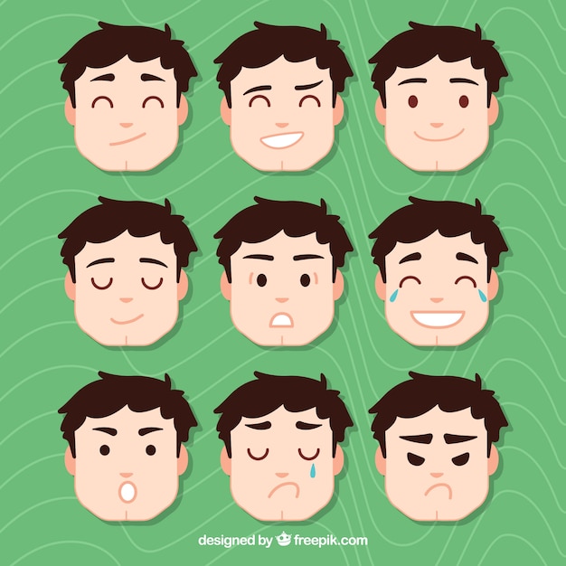 Pack de caras de emociones