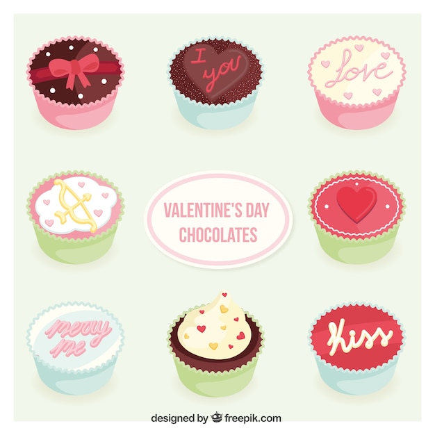 Pack de chocolate del día de valentín
