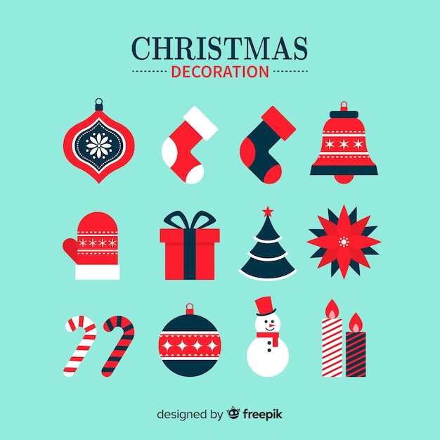 Pack decoración navidad plano