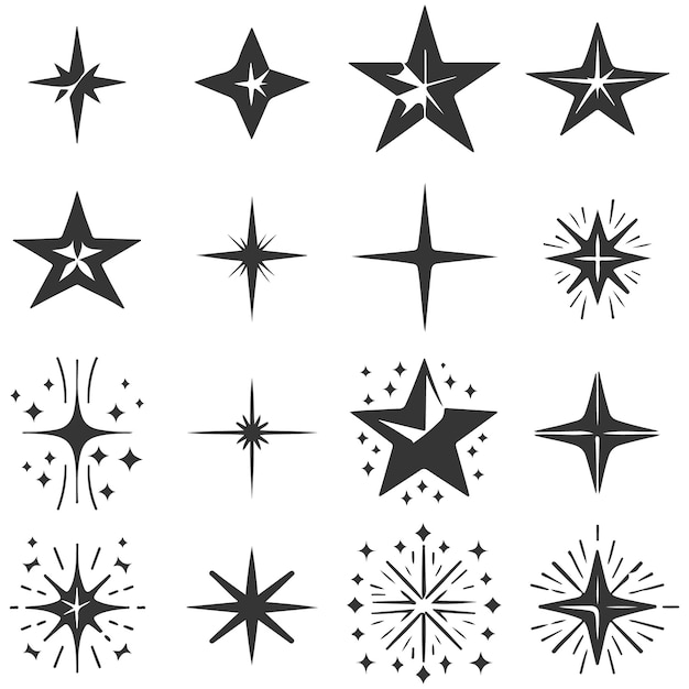 Pack de estrellas dibujadas a mano
