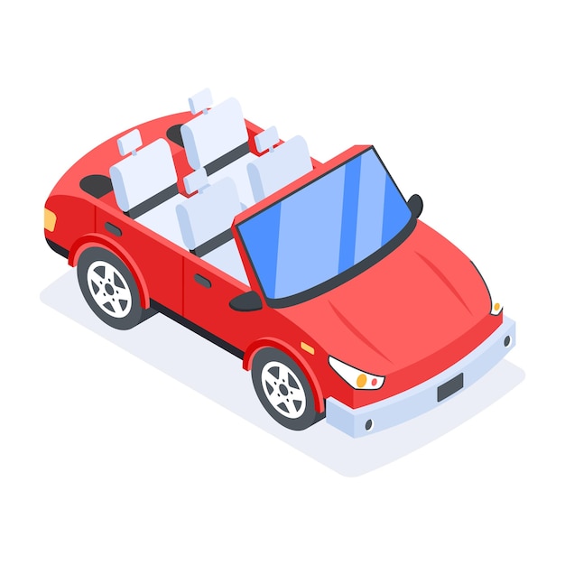 Pack de iconos isométricos de transporte