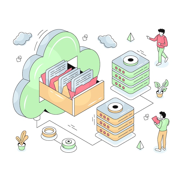 Pack de iconos planos de ciencia de datos