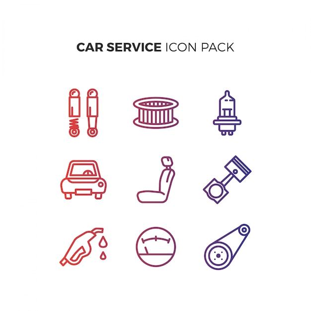 Pack de Iconos de Servicio de coches