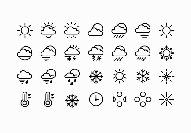 Pack de iconos del tiempo