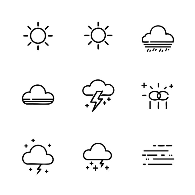 Pack de iconos del tiempo