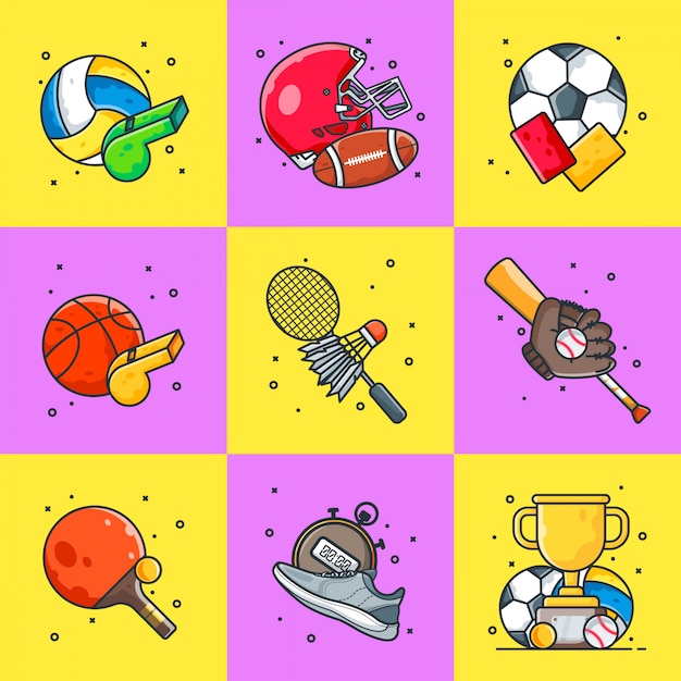 Pack de ilustraciones deportivas