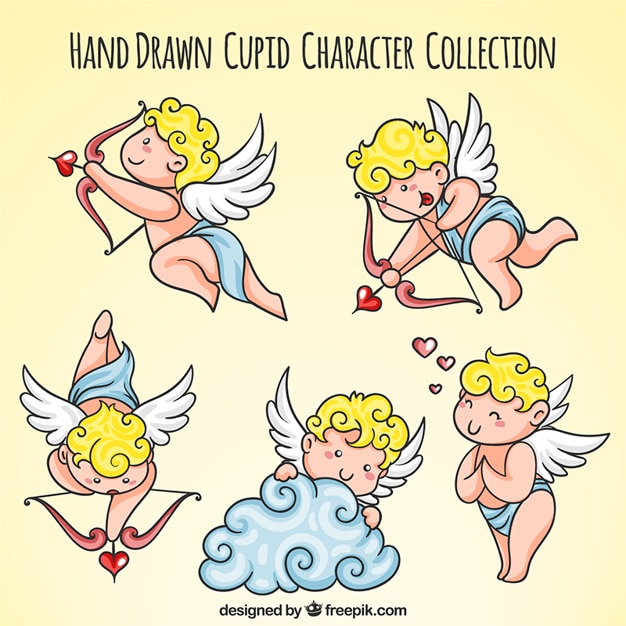 Pack de lindos personajes de cupido