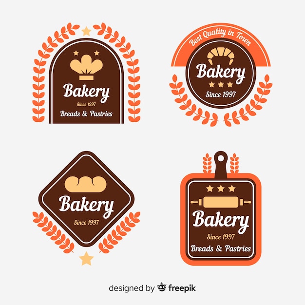 Pack logos panadería planos