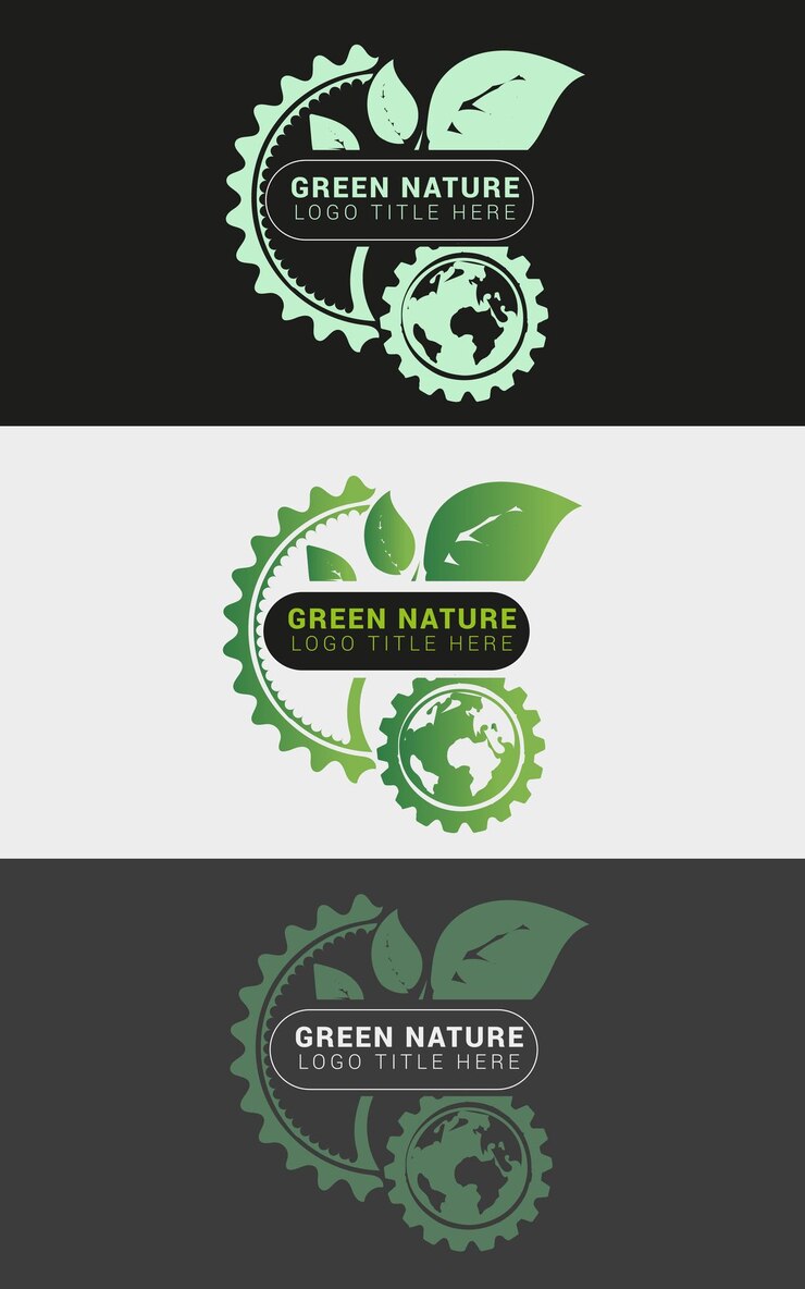 Pack de logotipo ecológico Amplificador ecológico Diseños ambientales