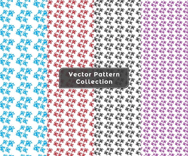 Vector pack de patrones geométricos de lujo