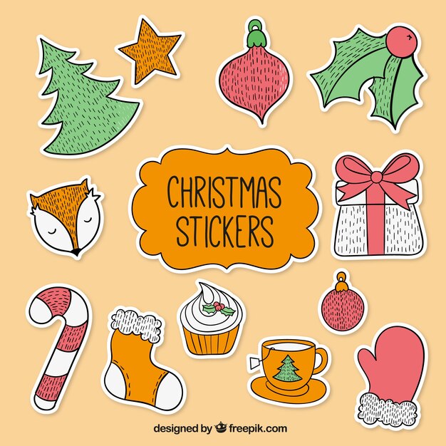 Pack de pegatinas de Navidad