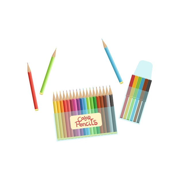 Packs de crayones y lápices de colores