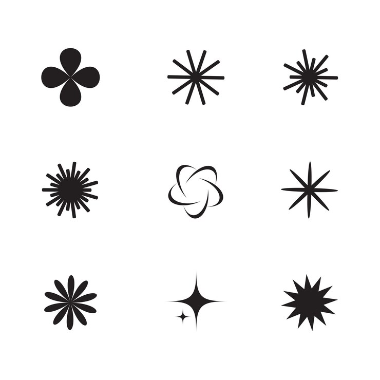 Pacto de activos vectoriales de forma vectorial póster vintage retro paquete de eventos para el año 2000