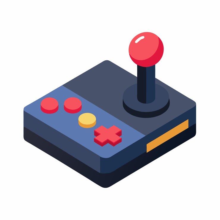 Vector pad de juego isométrico en un fondo blanco aislado 8