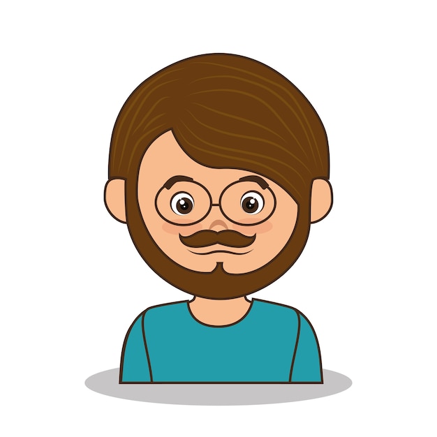 padre familia memeber avatar vector ilustración diseño