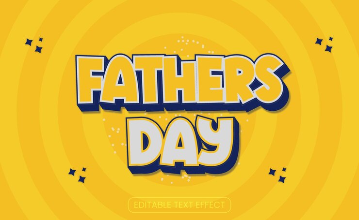 Vector padre fuente letra texto amor familia hombre feliz celebración día etiqueta tipografía diversión retr