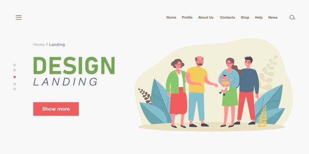 Padres felices mostrando recién nacido a los abuelos. Bebé, abuelo, abuela ilustración vectorial plana. Concepto de familia y paternidad para banner, diseño de sitios web o página web de destino