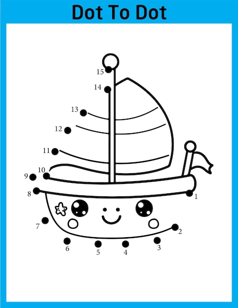 Página de actividades de punto a punto para niños