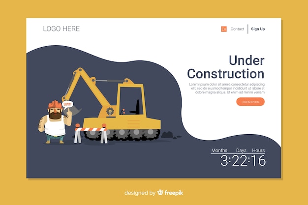 Página de aterrizaje en construcción
