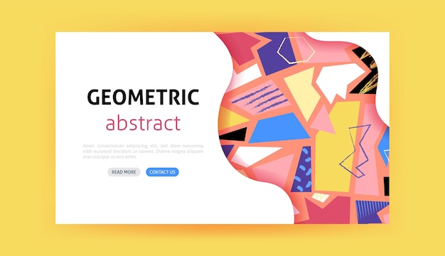 Página de aterrizaje geométrica