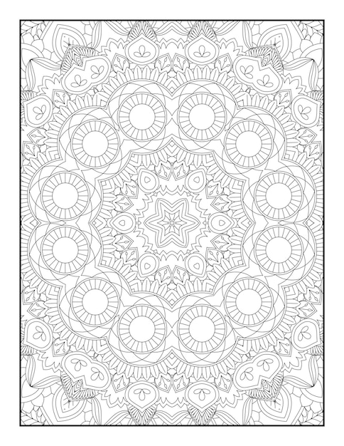 Página para colorear para adultos. Página para colorear de mandalas. Página Para Colorear