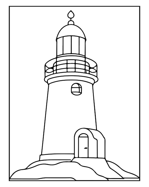 Página para colorear de la Casa Luminosa